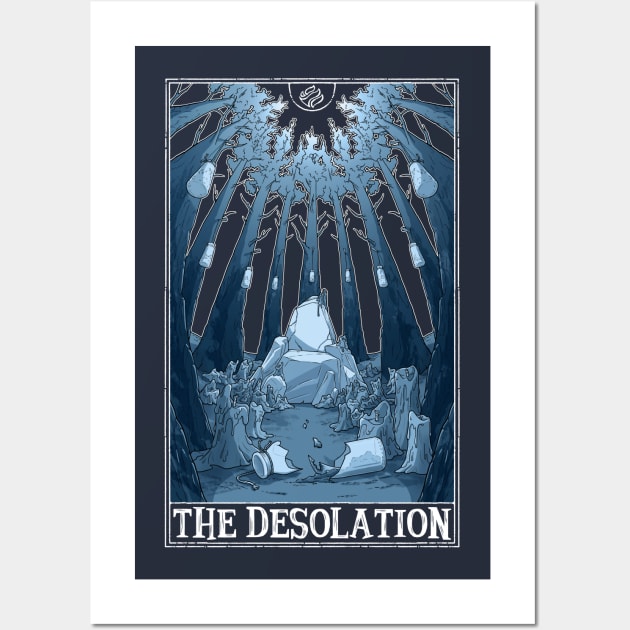 The Desolation Tarot (dark) Wall Art by Rusty Quill